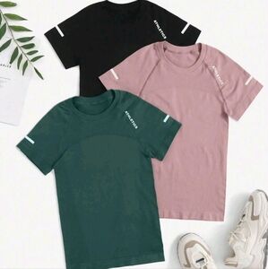 Women's Set Of 3 Gym Shirt